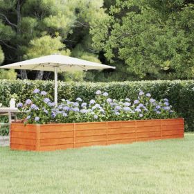 Garden Raised Bed Rusty 157.5"x31.5"x17.7" Corten Steel