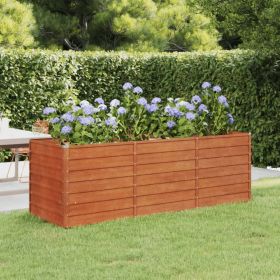 Garden Raised Bed Rusty 94.5"x31.5"x30.3" Corten Steel