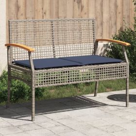 Garden Bench Grey, Brown, Navy Blue